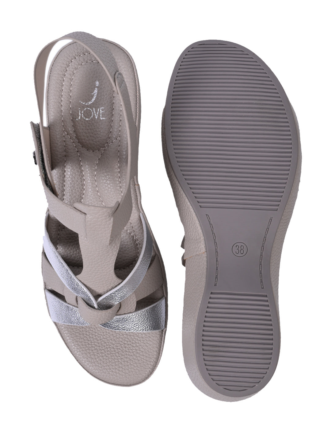 Women, Women Footwear, Grey Sandals
