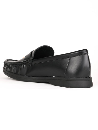 Women, Women Footwear, Black Loafers