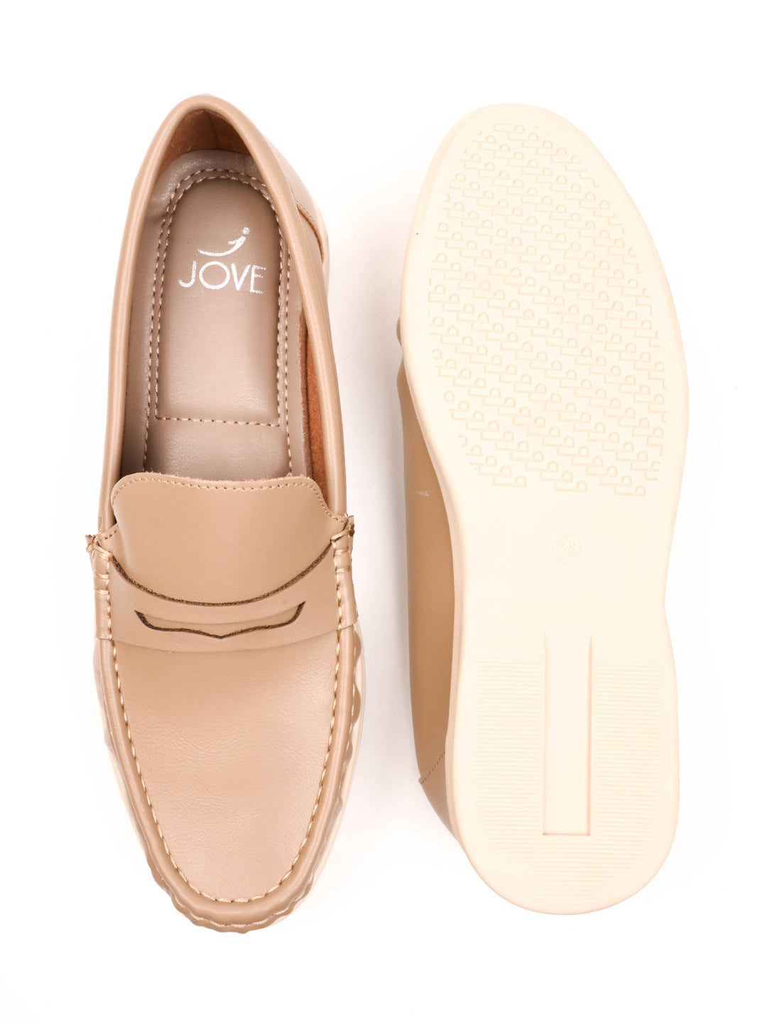 Women, Women Footwear, Khaki Loafers