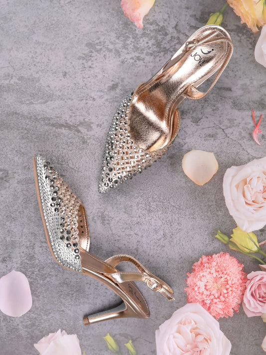 Women, Women Footwear, Champagne Pumps