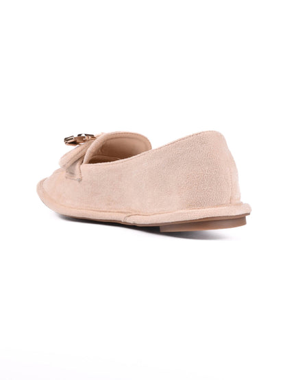 Women, Women Footwear, Beige Loafers
