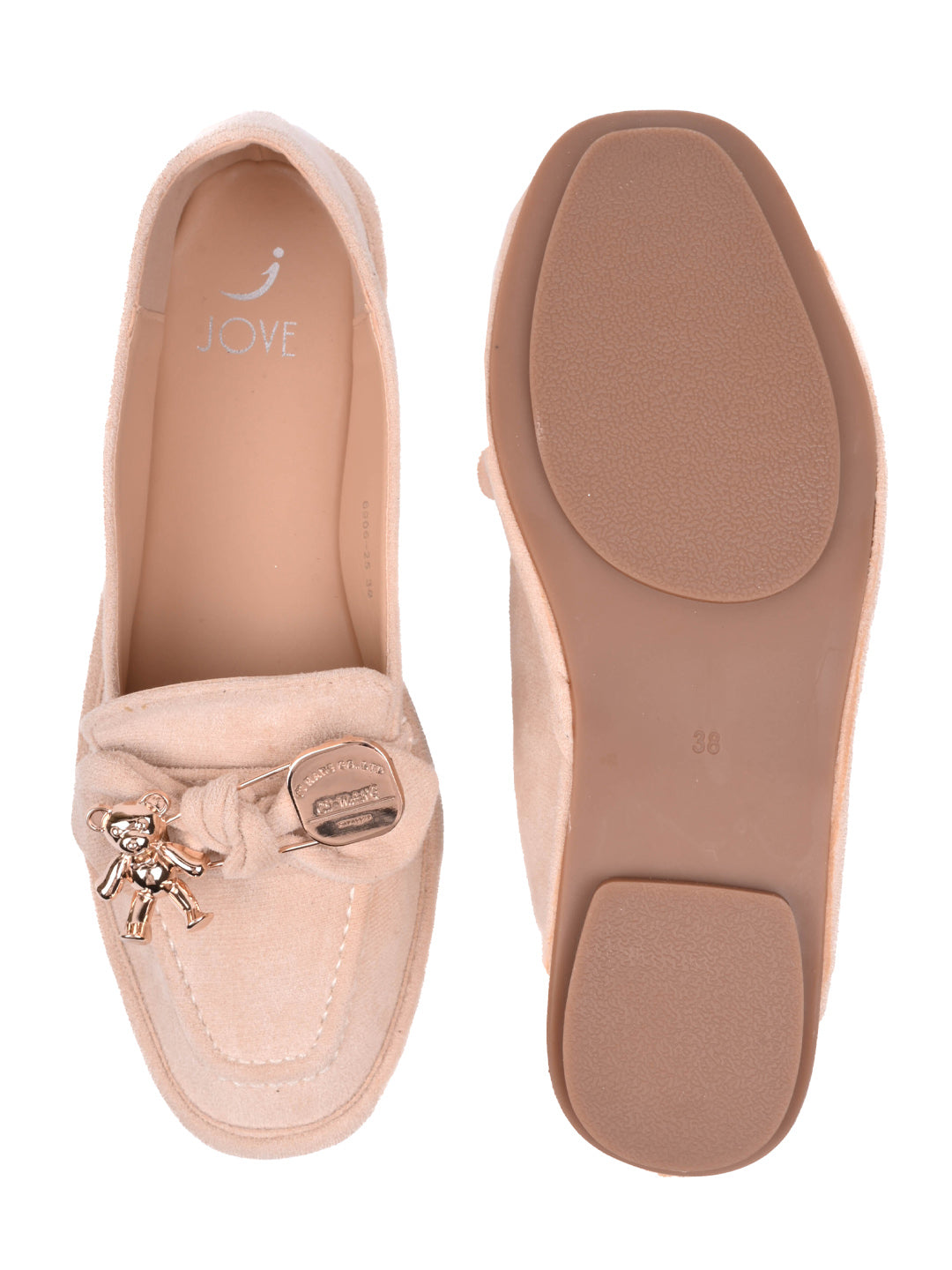 Women, Women Footwear, Beige Loafers