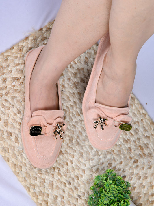 Women, Women Footwear, Pink Loafers