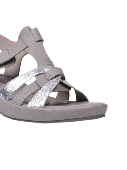 Women, Women Footwear, Grey Sandals
