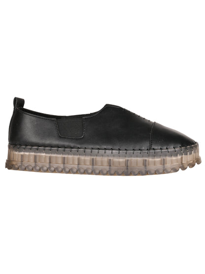 Women, Women Footwear, Black Loafers