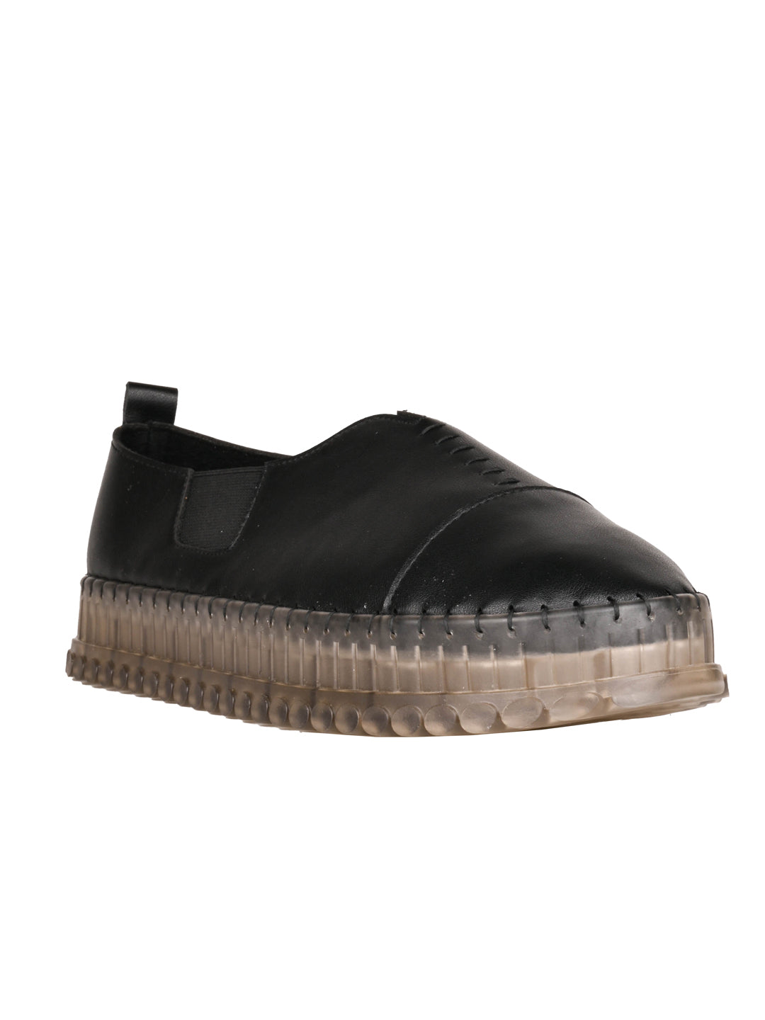 Women, Women Footwear, Black Loafers