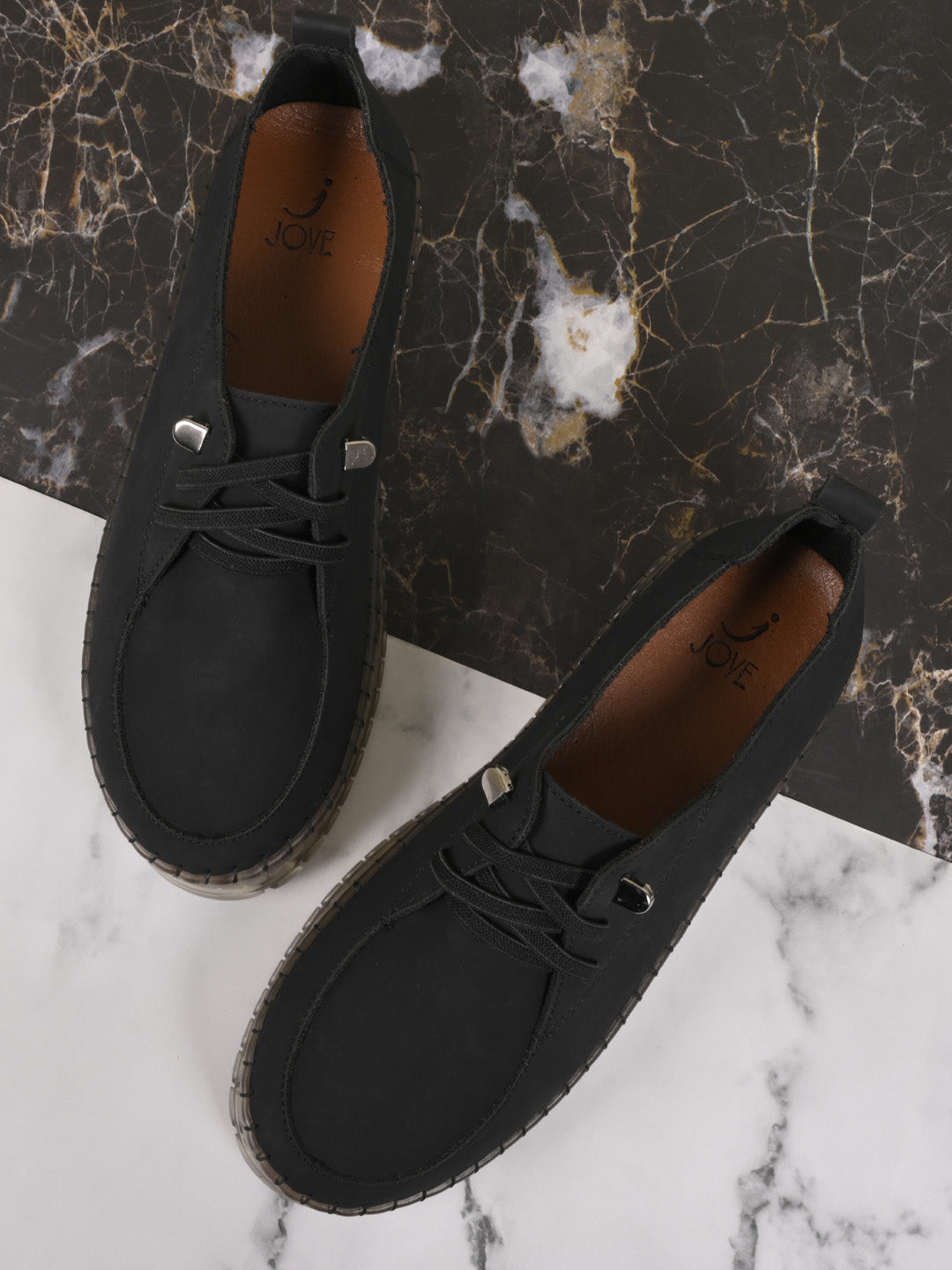 Women, Women Footwear, Black Loafers