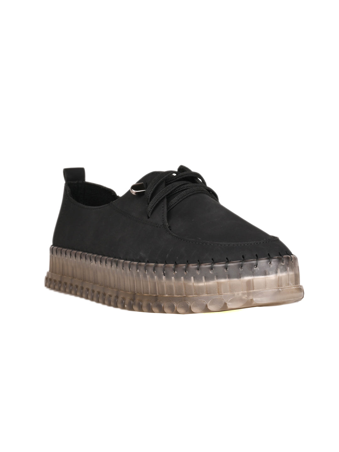 Women, Women Footwear, Black Loafers