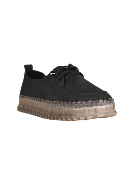 Women, Women Footwear, Black Loafers