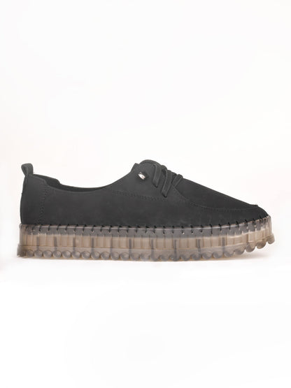 Women, Women Footwear, Black Loafers
