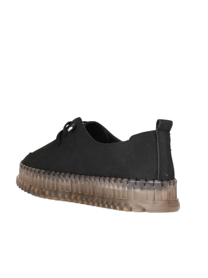 Women, Women Footwear, Black Loafers