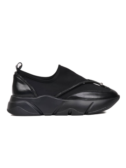 Women, Women Footwear, Black Loafers