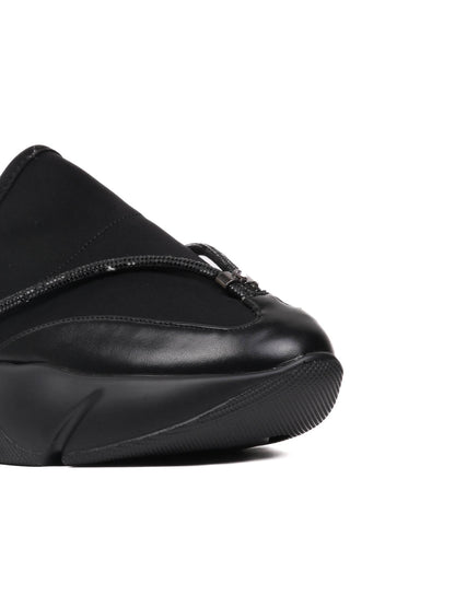 Women, Women Footwear, Black Loafers