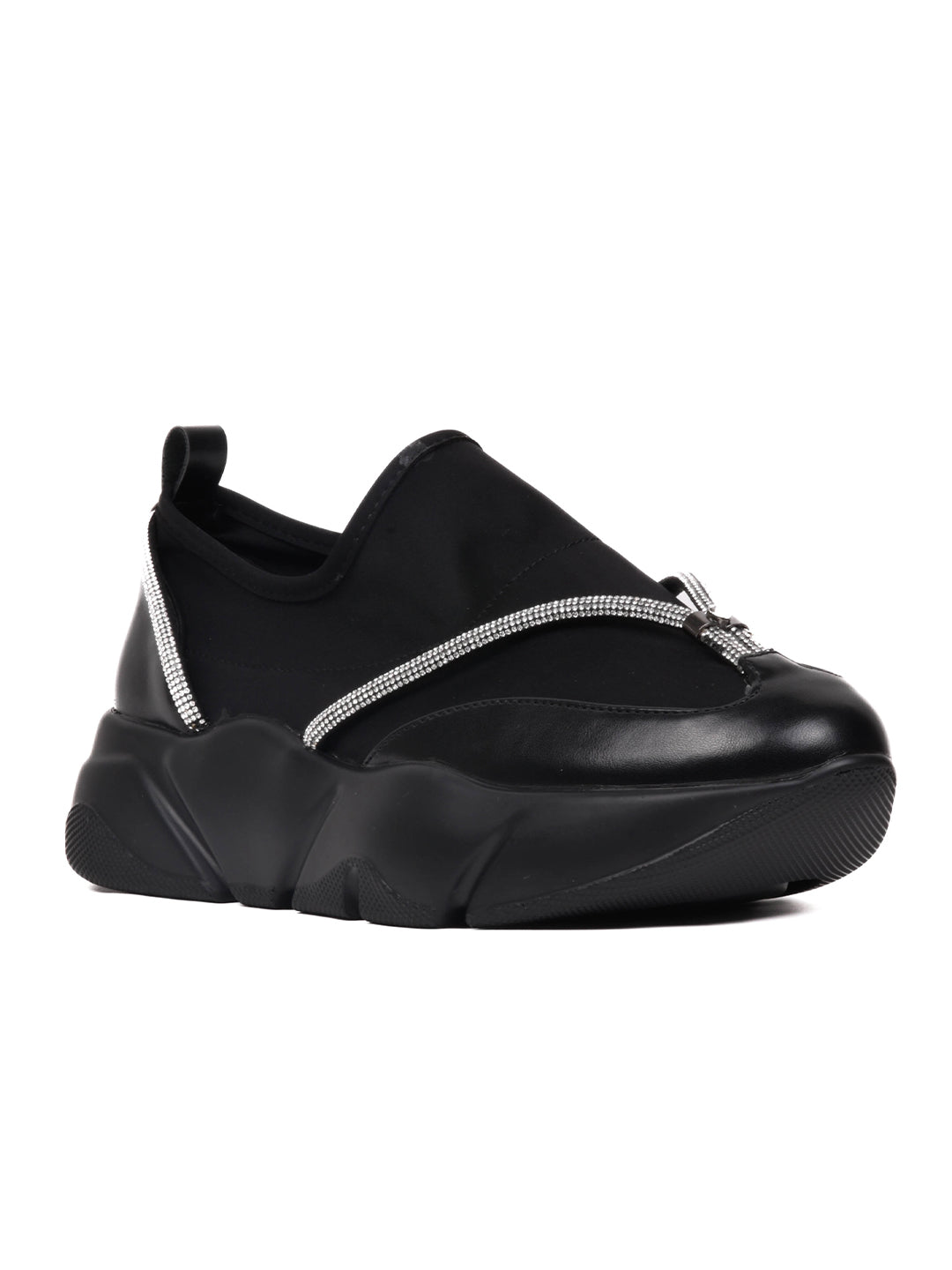 Women, Women Footwear, Black Loafers