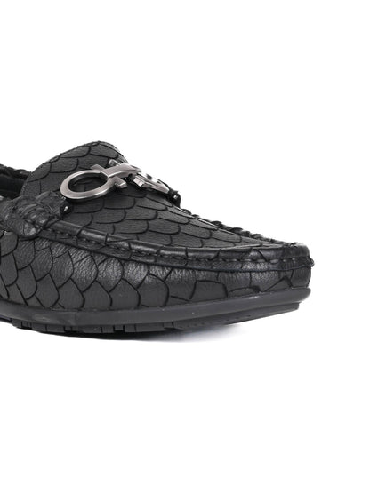 Men, Men Footwear, Black Driving Shoes