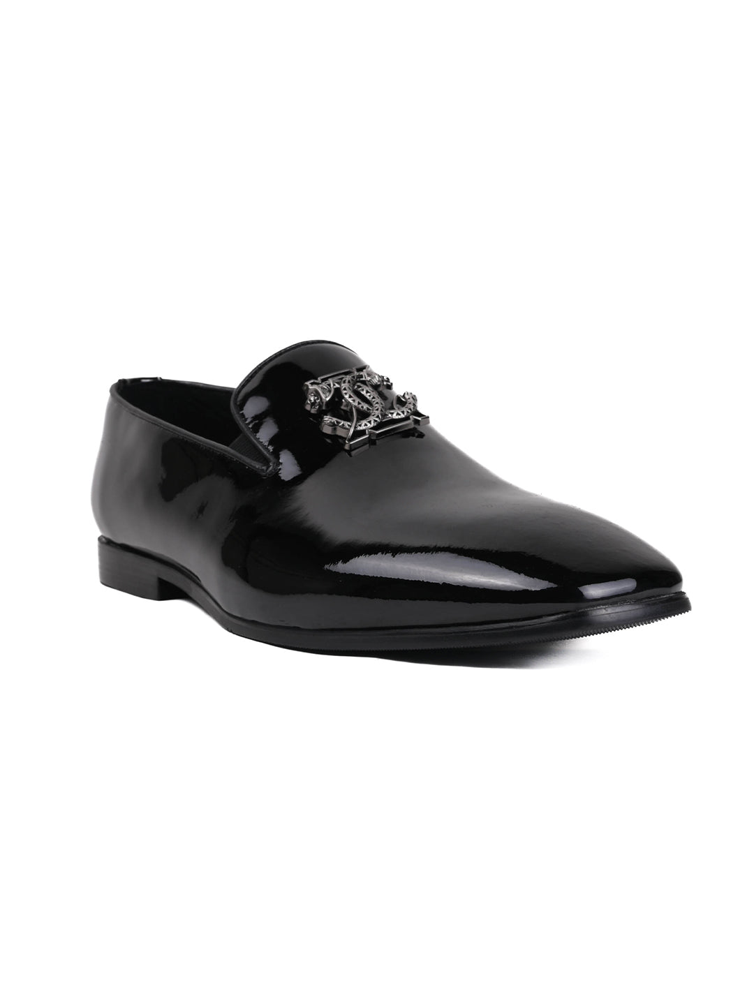 Men, Men Footwear, Black Loafers