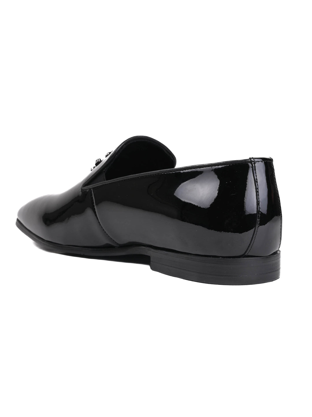 Men, Men Footwear, Black Loafers