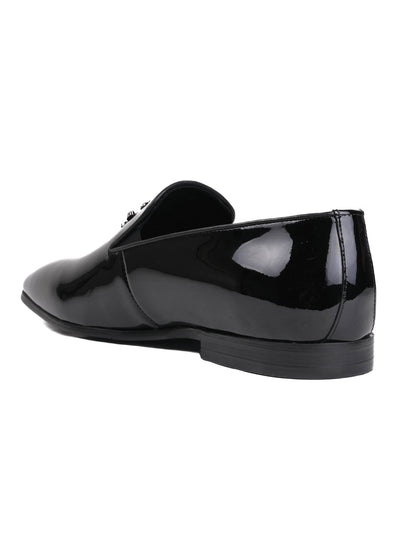 Men, Men Footwear, Black Loafers