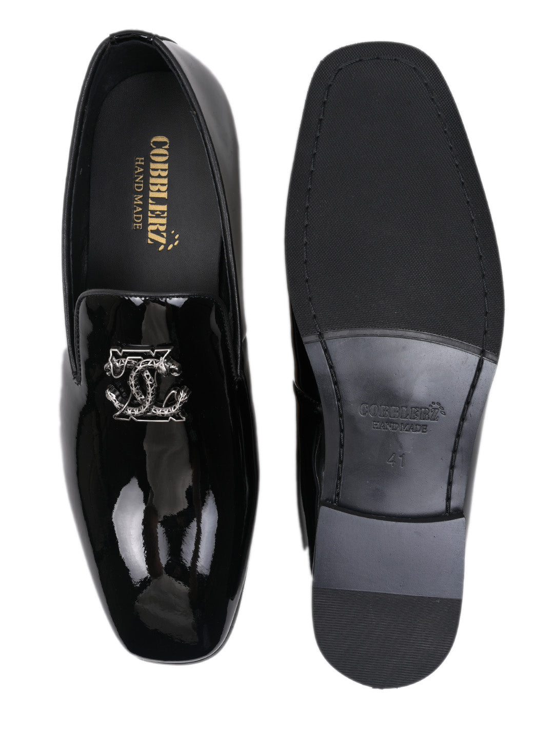 Men, Men Footwear, Black Loafers