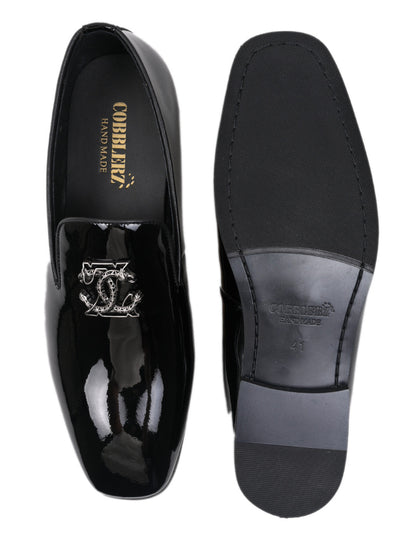 Men, Men Footwear, Black Loafers