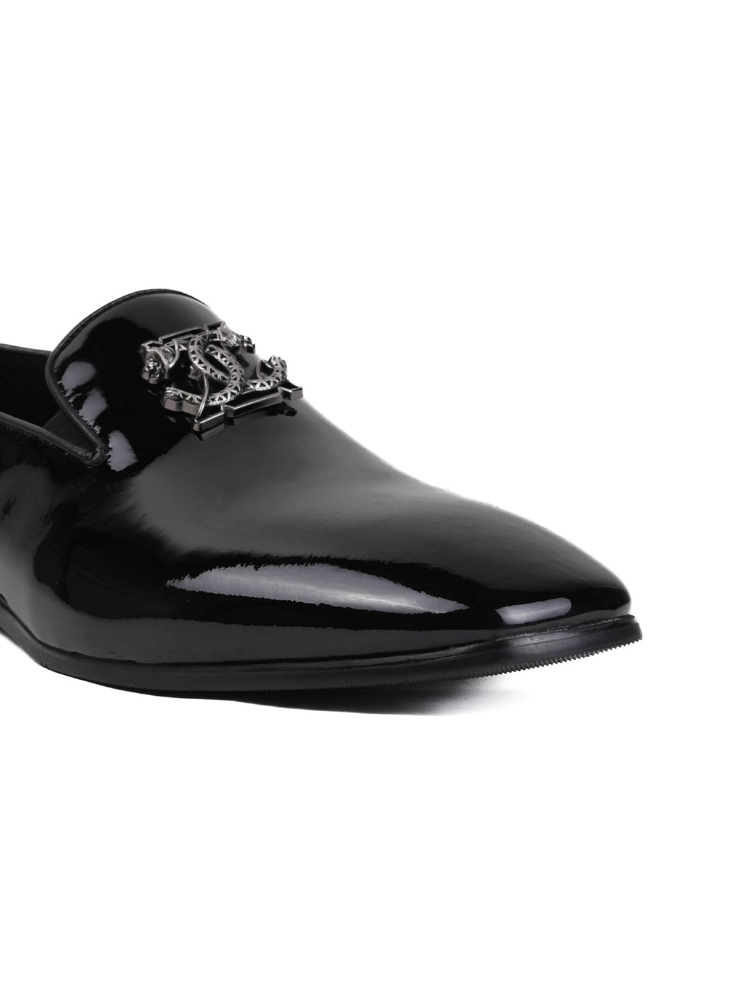 Men, Men Footwear, Black Loafers