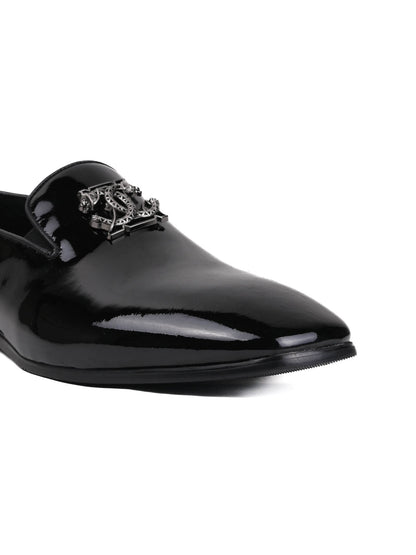 Men, Men Footwear, Black Loafers