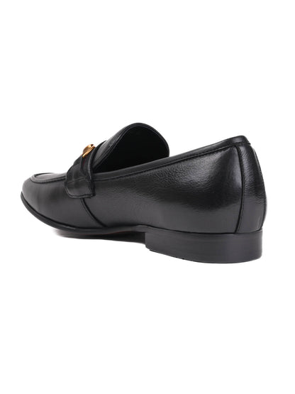 Men, Men Footwear, Black Loafers