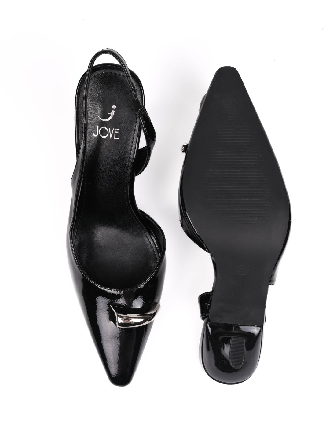Women, Women Footwear, Black Pumps