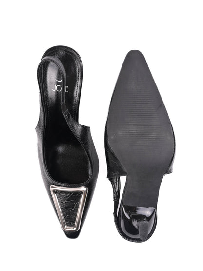 Women, Women Footwear, Black Pumps