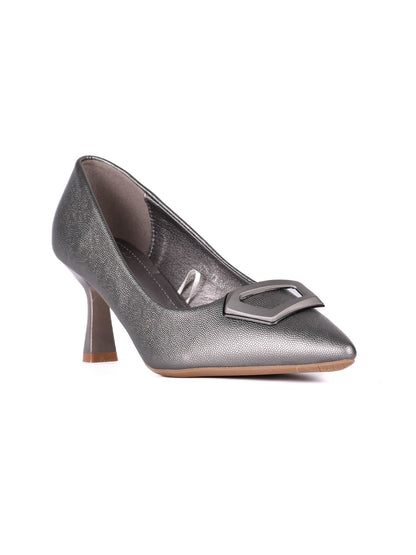 Women, Women Footwear, Grey Pumps