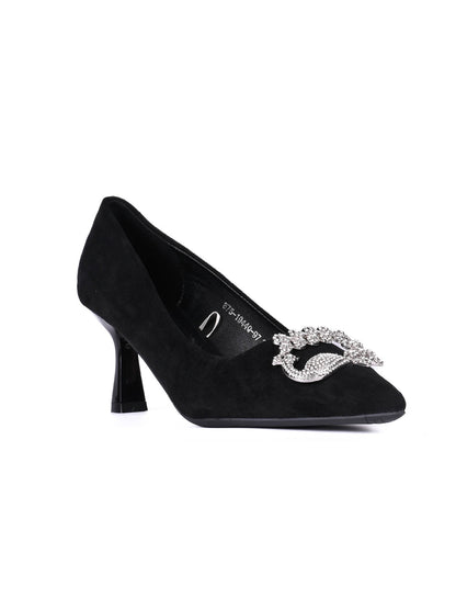 Women, Women Footwear, Black Pumps
