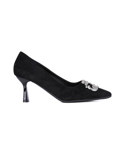 Women, Women Footwear, Black Pumps