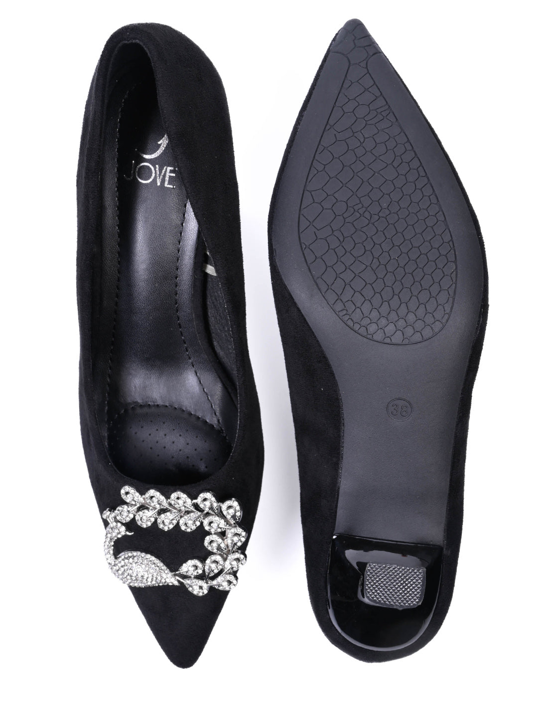Women, Women Footwear, Black Pumps