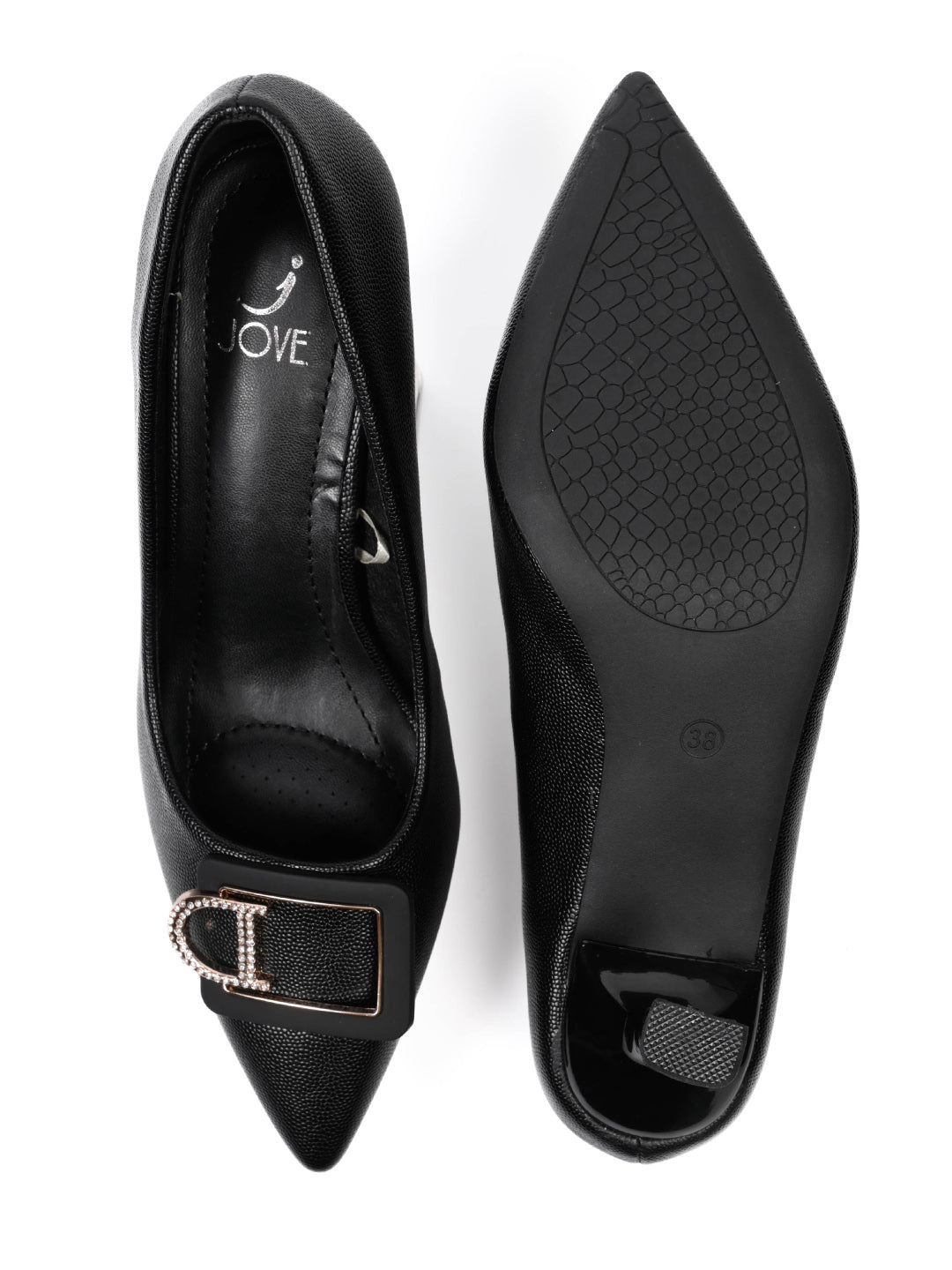 Women, Women Footwear, Black Pumps