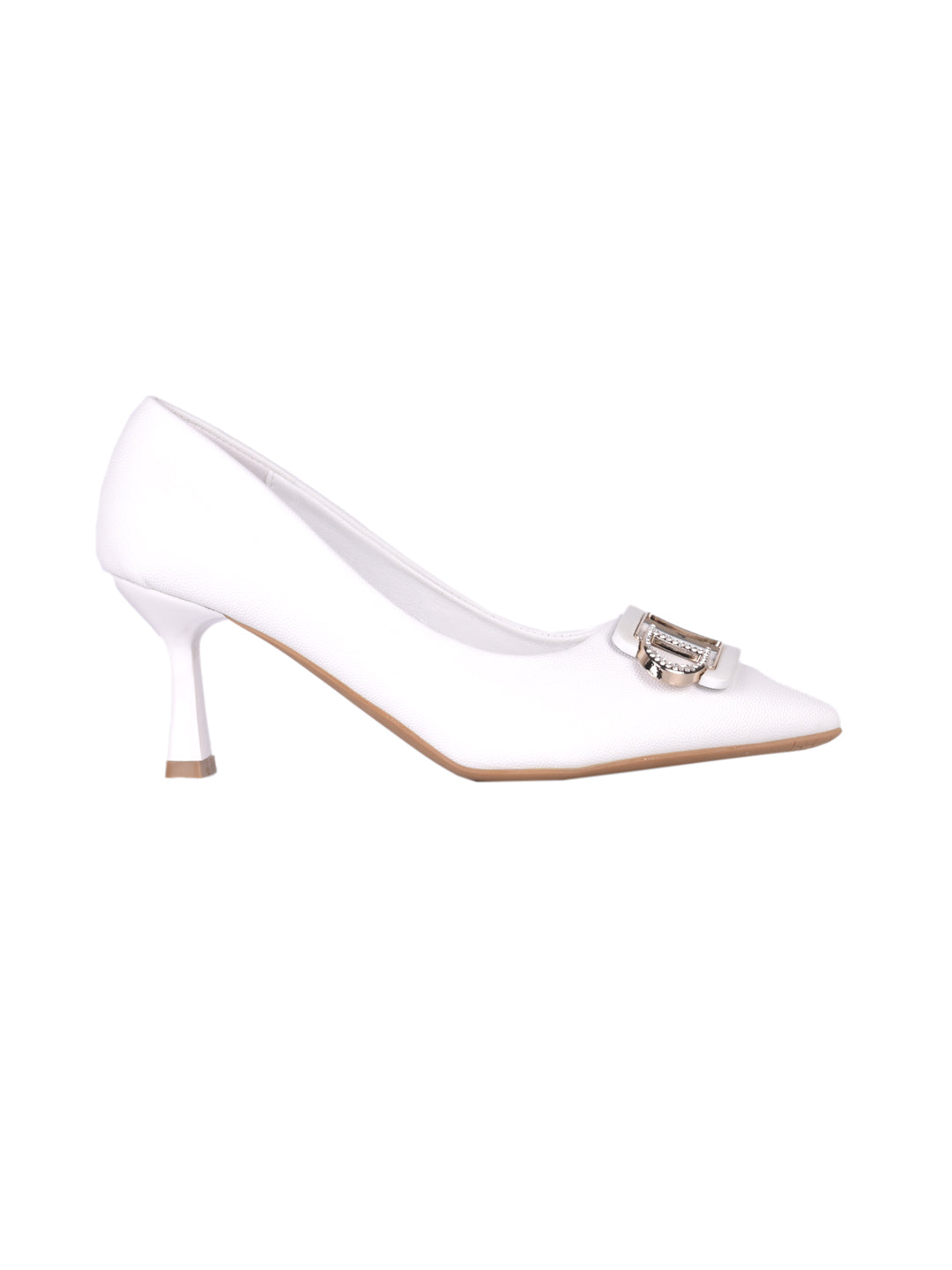 Women, Women Footwear, White Pumps