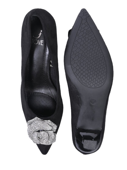 Women, Women Footwear, Black Pumps