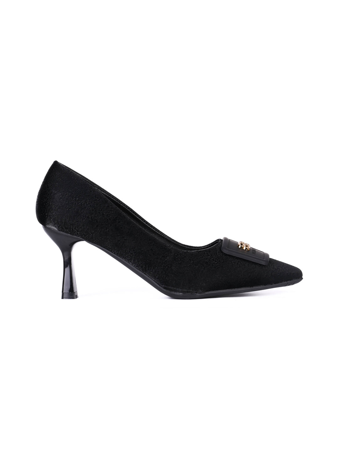 Women, Women Footwear, Black Pumps