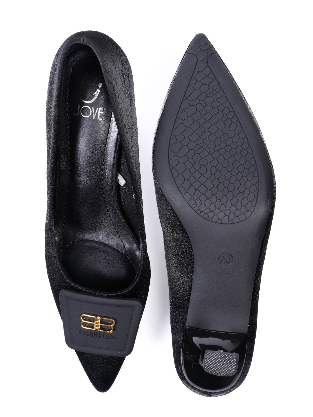 Women, Women Footwear, Black Pumps