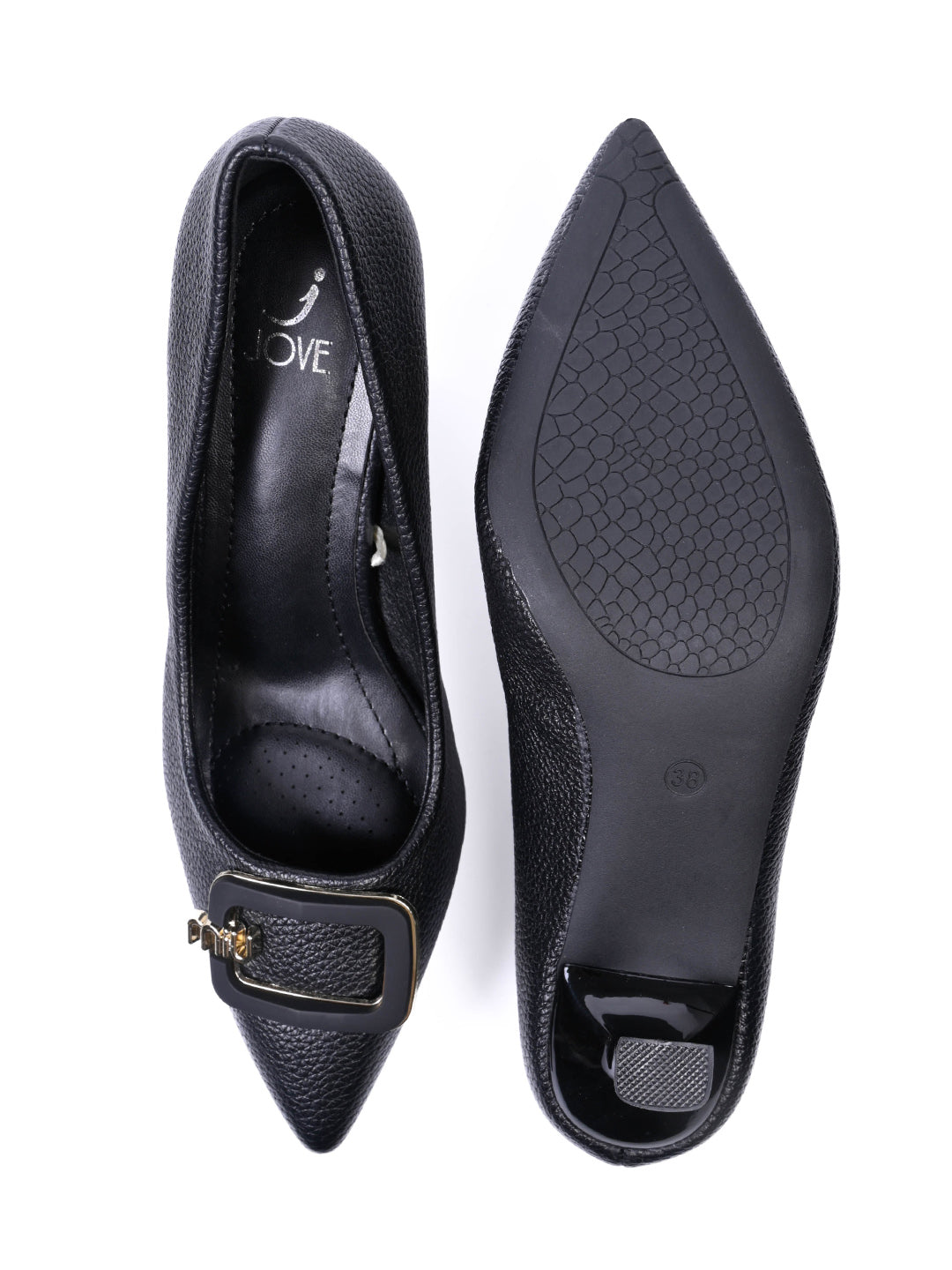 Women, Women Footwear, Black Pumps