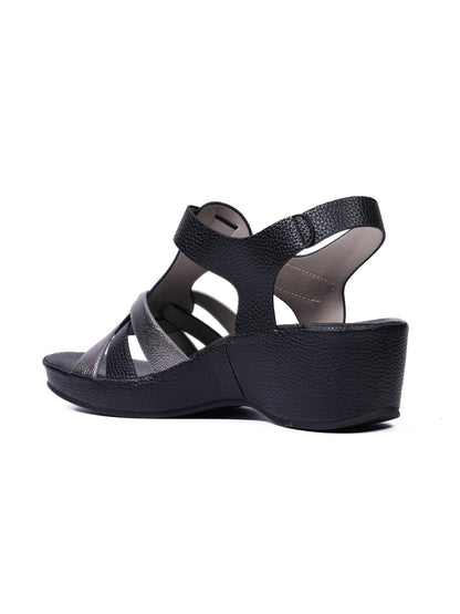 Women, Women Footwear, Black Sandals