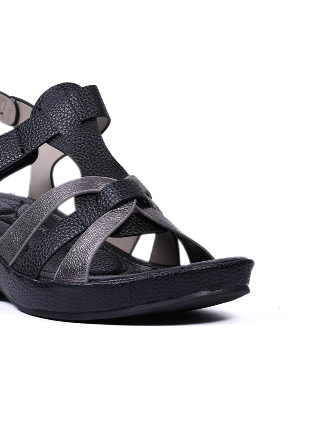 Women, Women Footwear, Black Sandals
