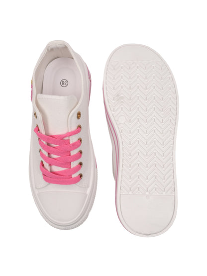 Women, Women Footwear, White Sneakers