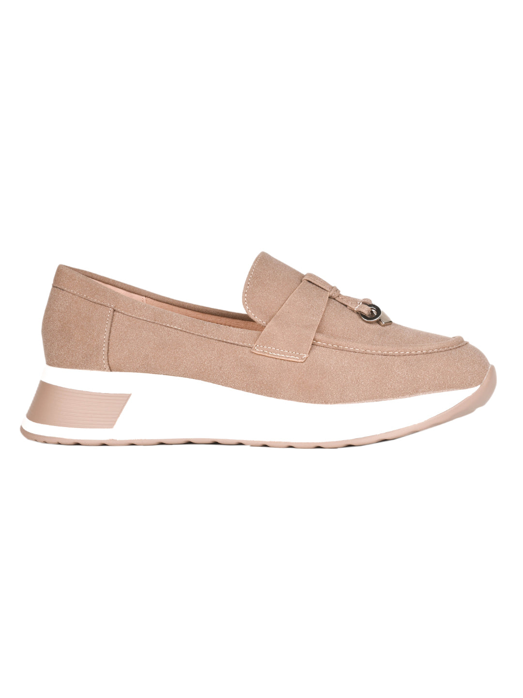 Women, Women Footwear, Khaki Loafers