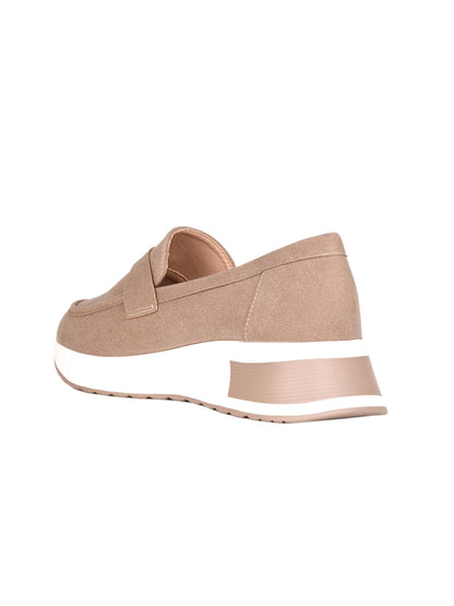 Women, Women Footwear, Khaki Loafers