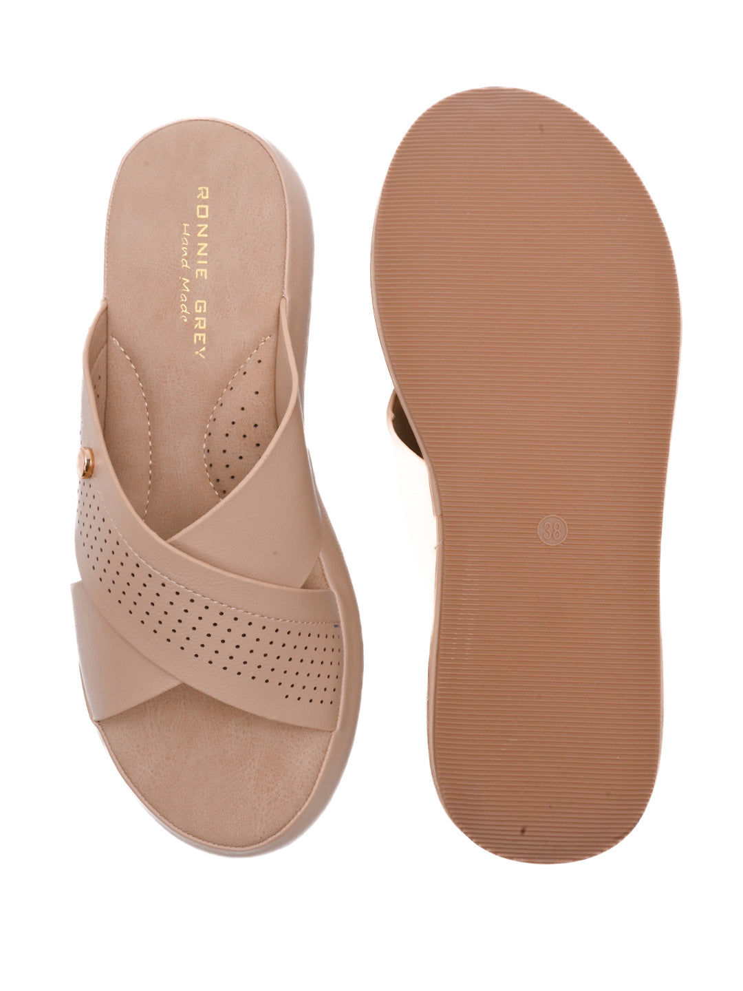Women, Women Footwear, Beige Sandals