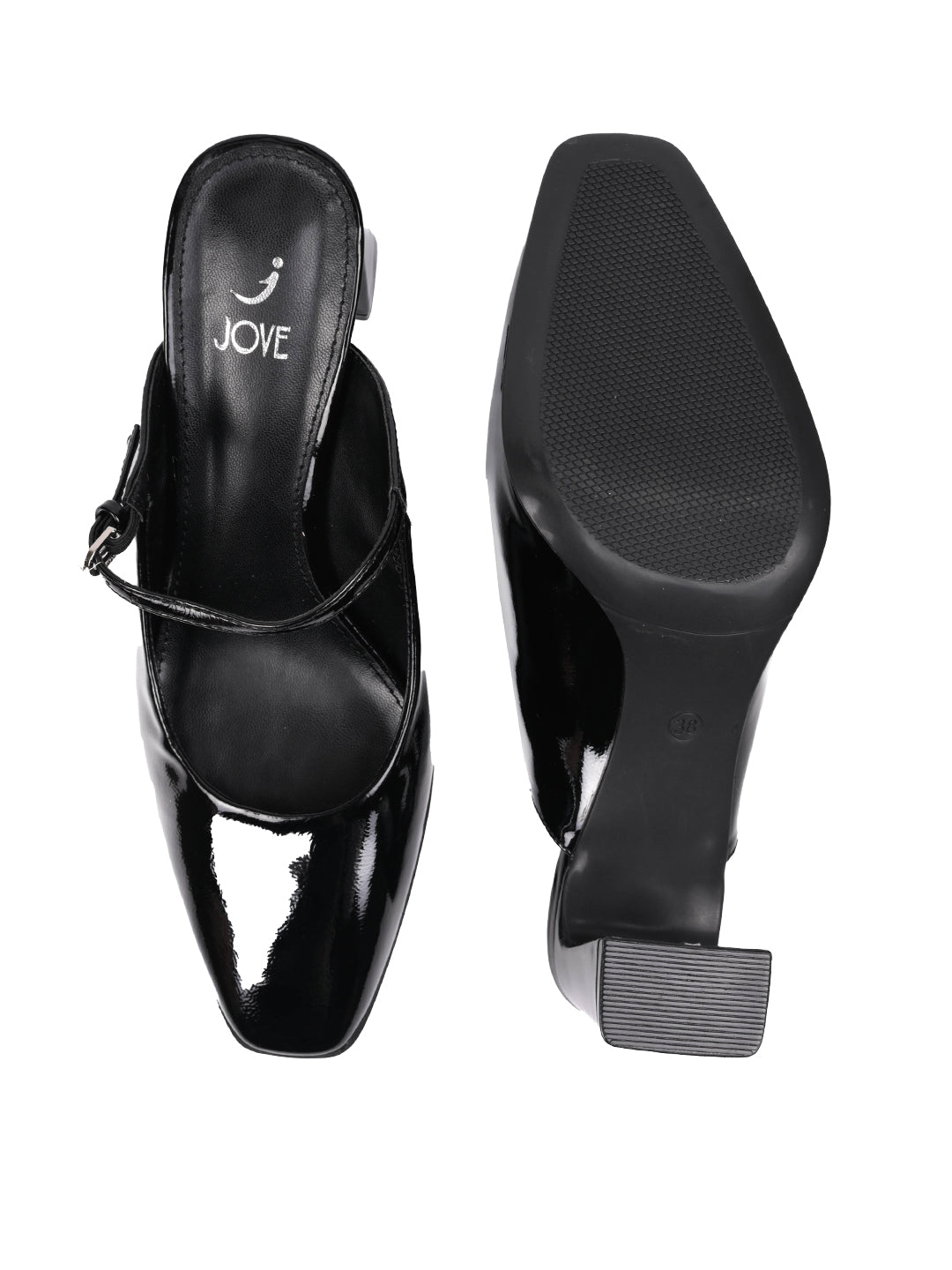 Women, Women Footwear, Black Pumps