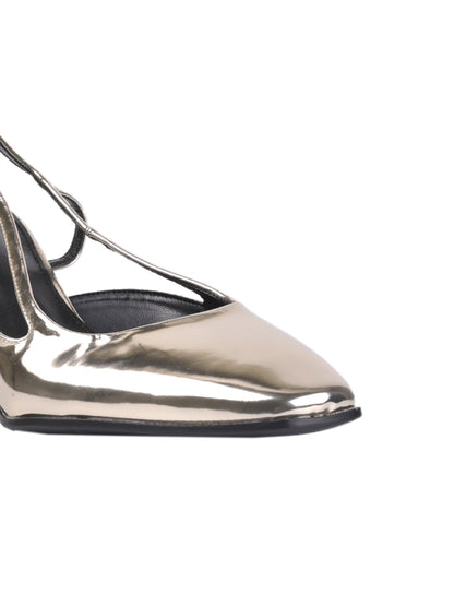Women Silver Metallic Pumps