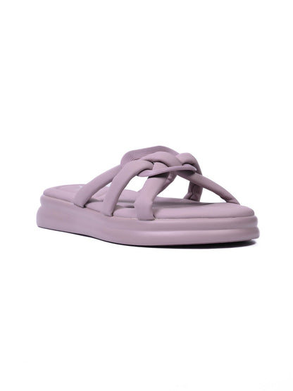 Women, Women Footwear, Purple Open Toe Flats