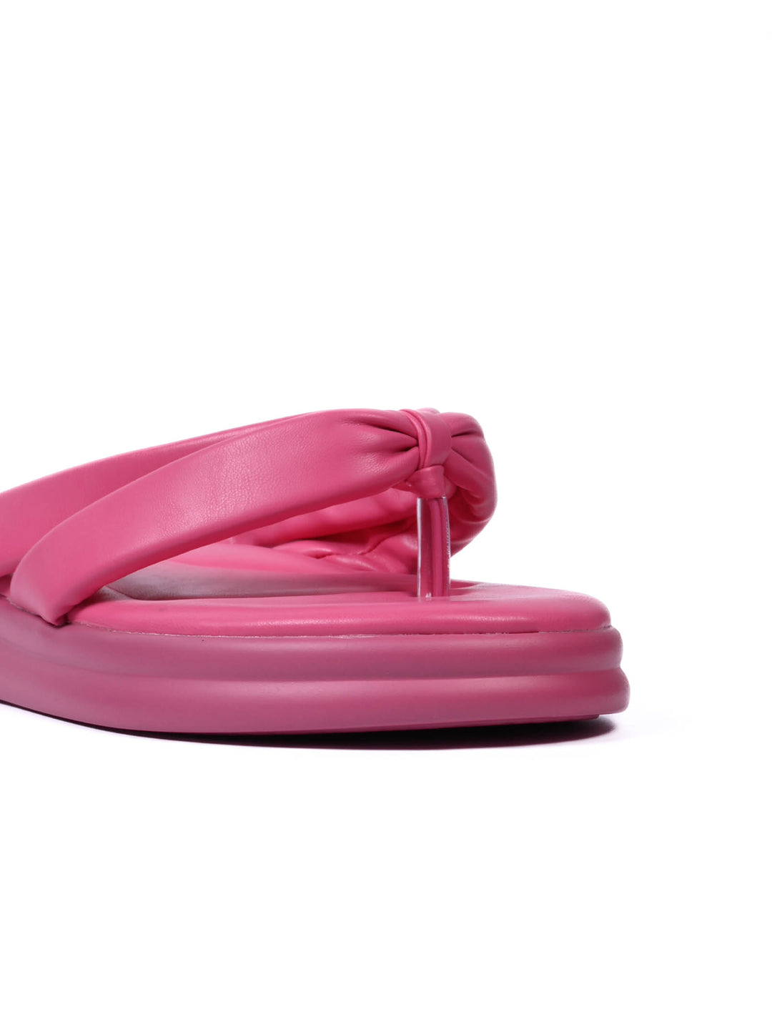 Women, Women Footwear, Fuchsia T-Strap Flats