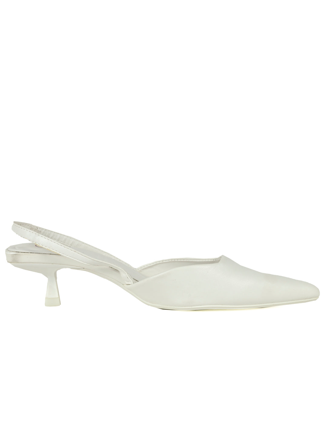 Women White Solid Pumps – ShoeTree
